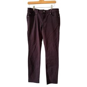 Anthropologie Level 99 Lilly Skinny Straight Low Rise Jeans Chocolate Brown 29